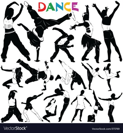 Танцор современного танца вектор