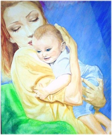 Рисунок на тему моя мама