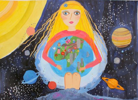 Рисунок на тему моя любимая Планета
