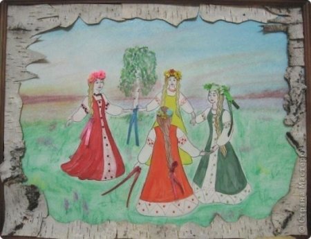 Детские рисунки на тему Троица