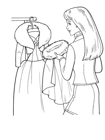 Раскраска дизайнер одежды