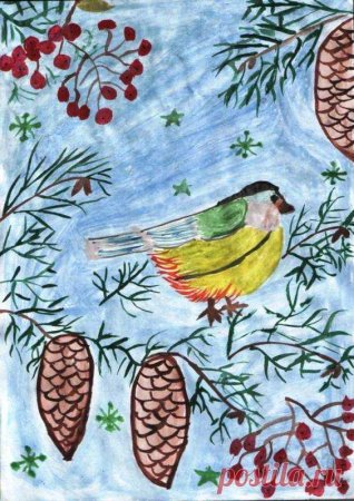 Рисунок на тему зима