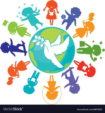 Раскраска Дружба народов для детей