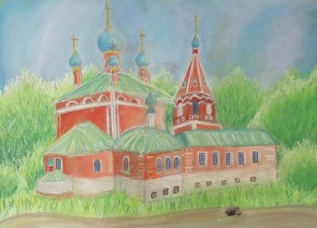 Архитектурный пейзаж легко