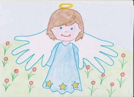 Рисунок на тему мама мой ангел