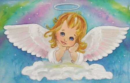 Рисуем ангела с детьми