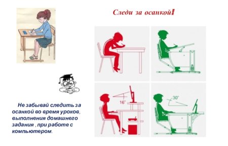 Раскраска правильная осанка для дошкольников