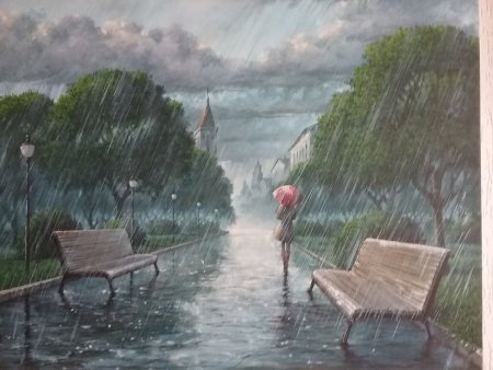 Дождь в изобразительном искусстве