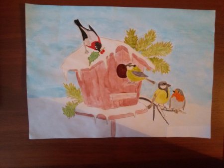 Конкурс рисунков Птичья столовая