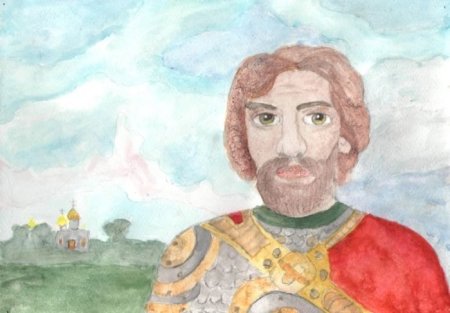 Александр Невский рисунок