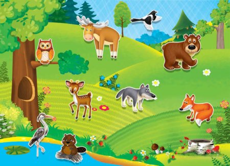 Лесные жители для детей