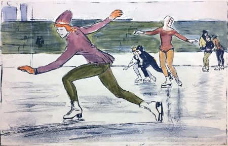 Рисование на катке