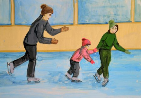 Коньки раскраска для детей