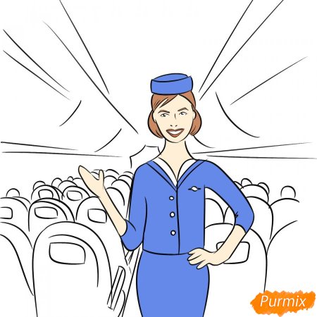 Эмблемы пилота и стюардесс