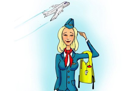 Рисунок профессия моей мечты стюардесса
