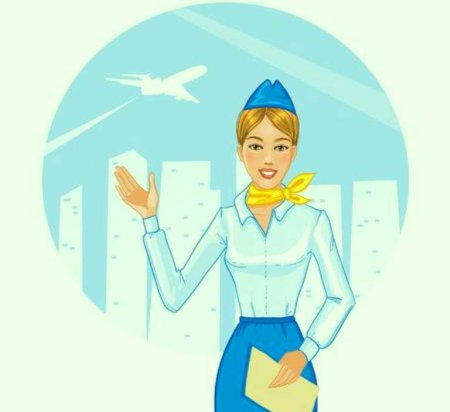 Стюардесса раскраска для детей