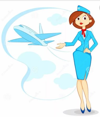 Стюардесса рисунок