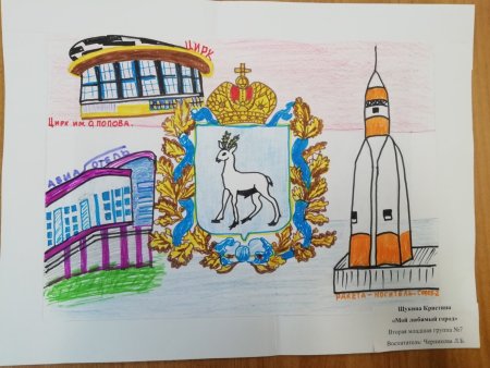 Достопримечательности Самары рисунки детей