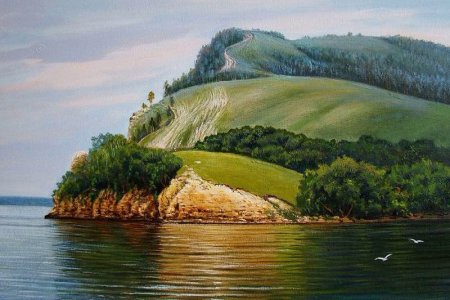 Река Волга Молодецкий Курган