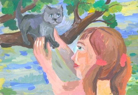 Рисунки бездомных животных