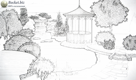 Ландшафт карандашом