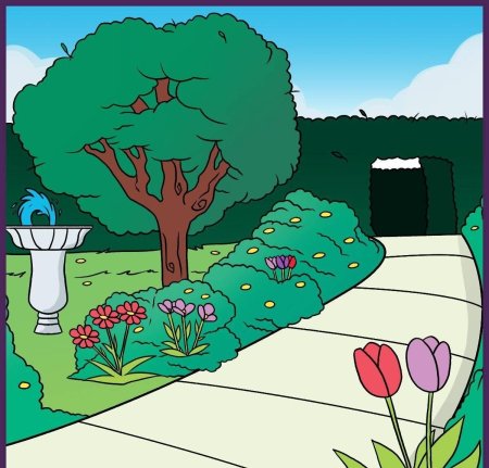 Ландшафт рисунок