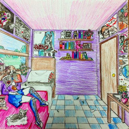 Эскиз комнаты подростка
