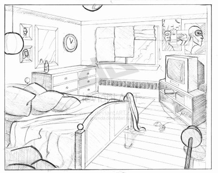 Рисунок комната моей мечты для мальчиков