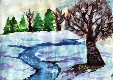 Рисунок на тему весенний Калейдоскоп