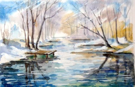 Весенний пейзаж л Яхнина