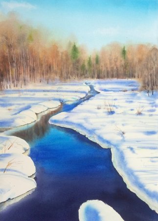 Весенний пейзаж для детей