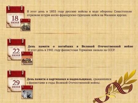 Знаменательные даты России