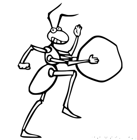 Иллюстрация шествие кузнечиков