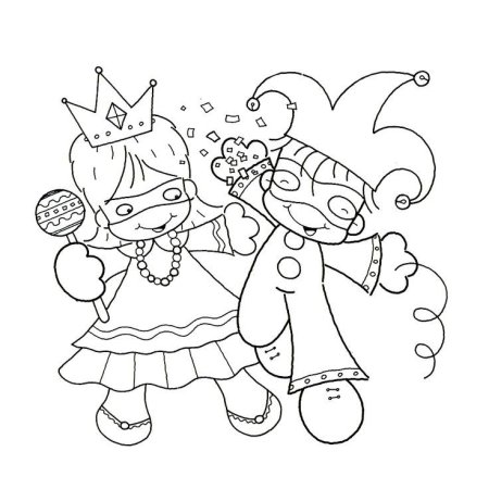 Новогодний костюм раскраска