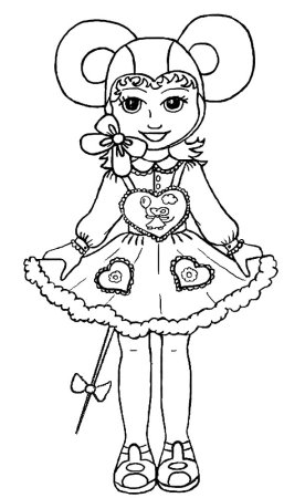 Раскраски для девочек новый год