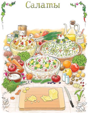 Кулинарные рецепты в рисунках