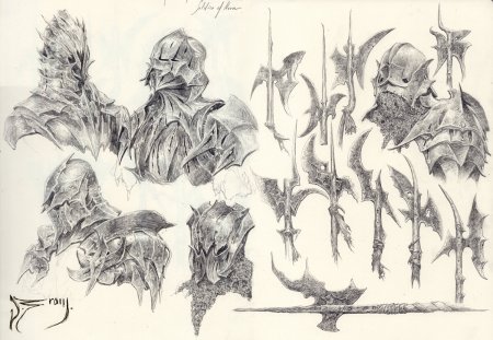 Рохан Властелин колец эскизы