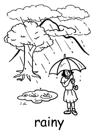 Раскраска погода