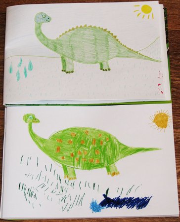 Динозавры рисование для детей