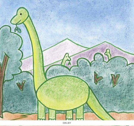 Рисование динозавры старшая группа