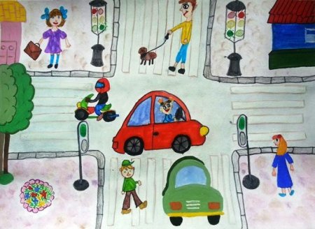 Рисунки дорожного движения