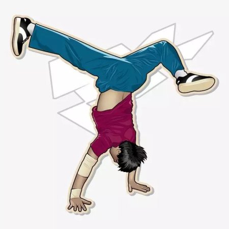 Брейк данс иллюстрации