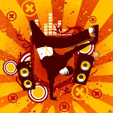 Плакат в стиле хип хоп