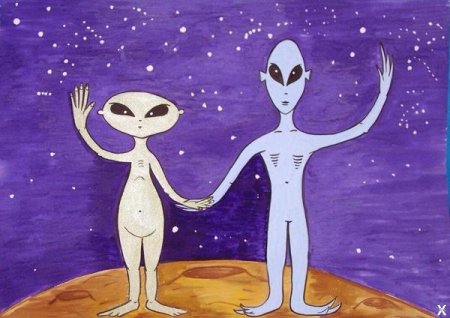 Пришельцы из космоса рисунки