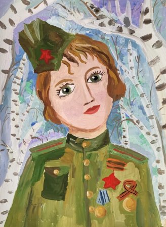 Детский рисунок Бессмертный полк