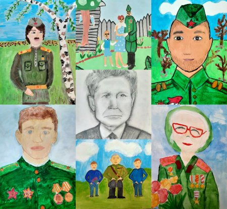 Бессмертный полк рисунок для детей лёгкий