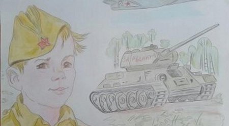 Рисунок на 9 мая Бессмертный полк