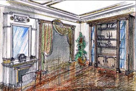 Интерьер 19 века