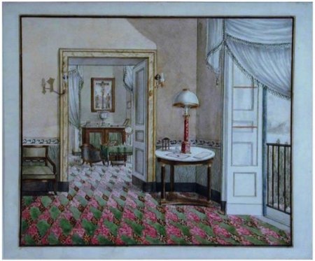 Интерьер дворянской усадьбы 17-18вв