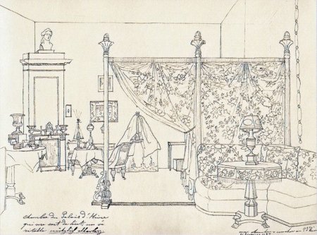 Интерьер в стиле Готика эскиз